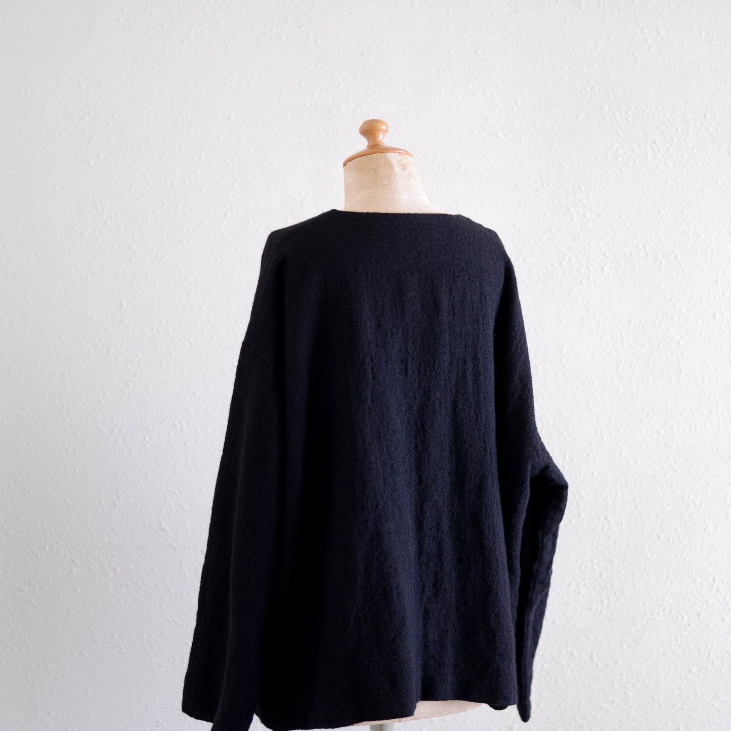 Wool gauze jacket Black