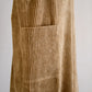 Cotton Corduroy Jumper Skirt Black