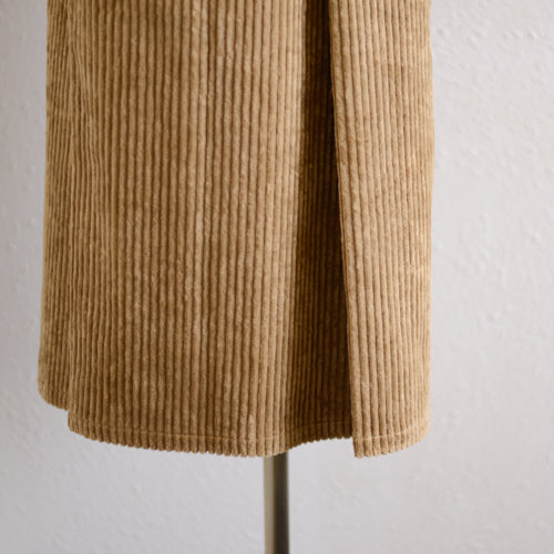 Cotton Corduroy Jumper Skirt Black
