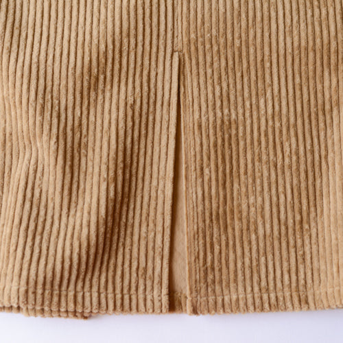 Cotton Corduroy Jumper Skirt Black