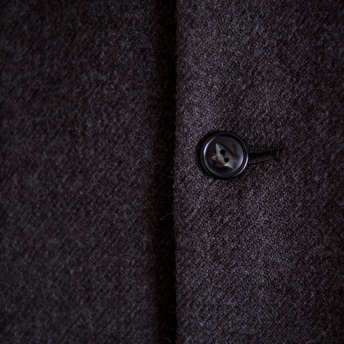 Soft wool long coat Brown