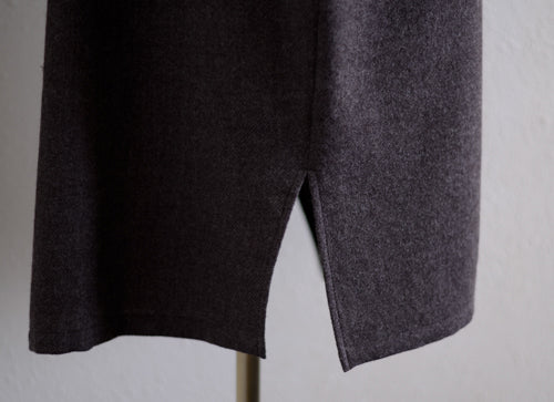 Soft wool long coat Brown