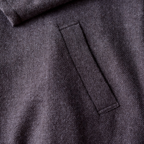 Soft wool long coat Brown