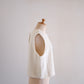 Acrylic Cotton 2-Way Vest Off White