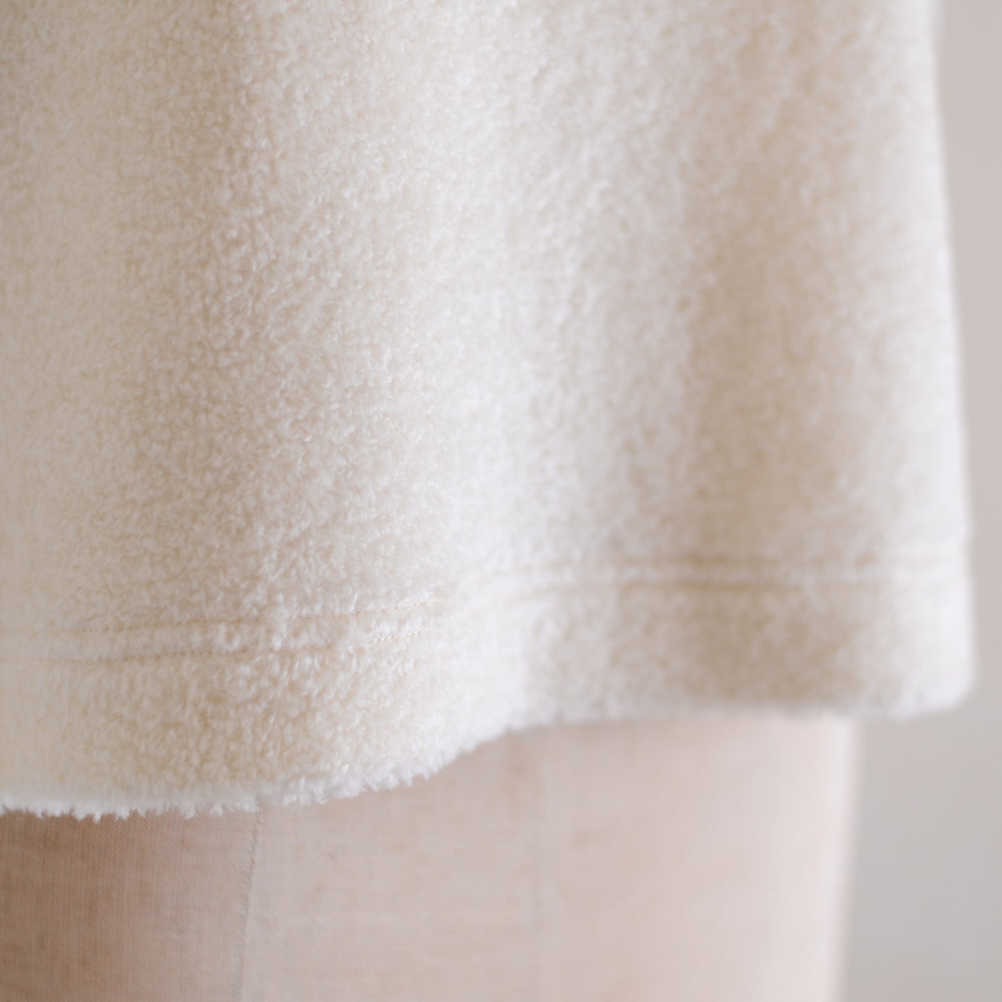 Acrylic Cotton 2-Way Vest Off White