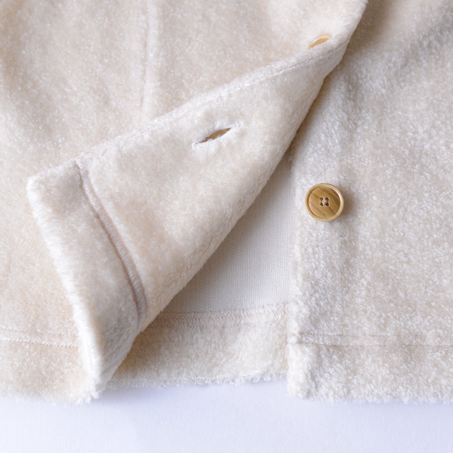 Acrylic Cotton 2-Way Vest Off White