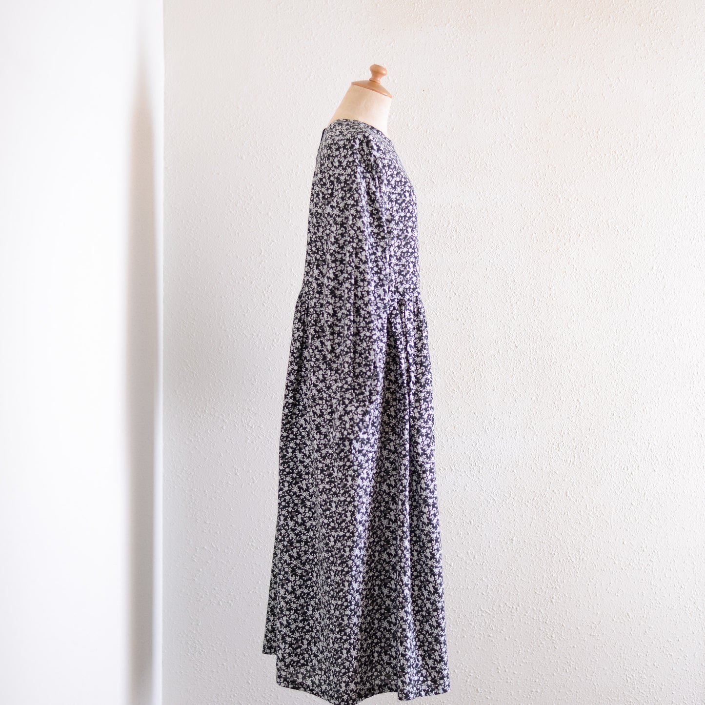 Cotton Cupra Flower Blouse Black