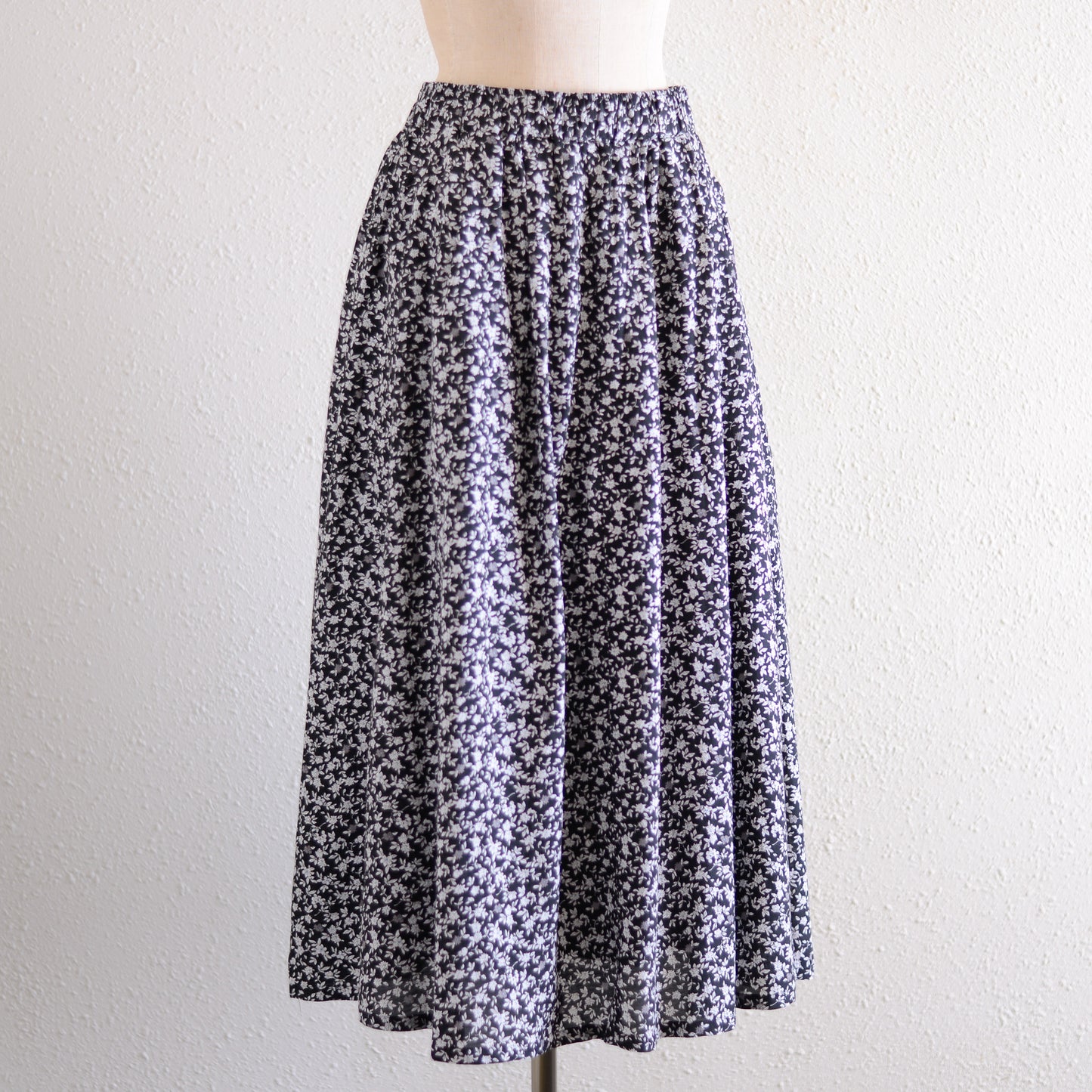 Cotton Cupra Flower Blouse Black