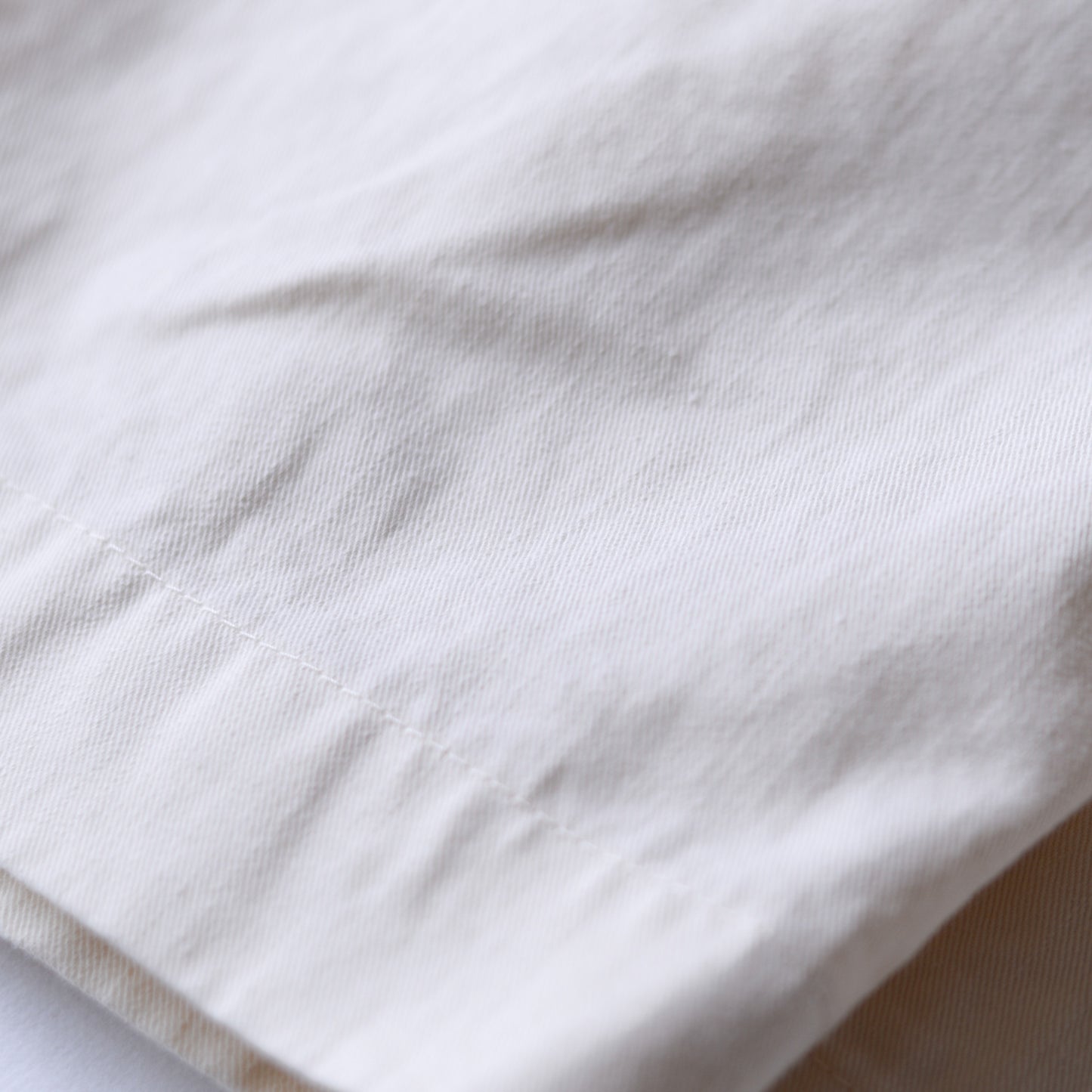 コットンテーパードチノパンツ Ivory