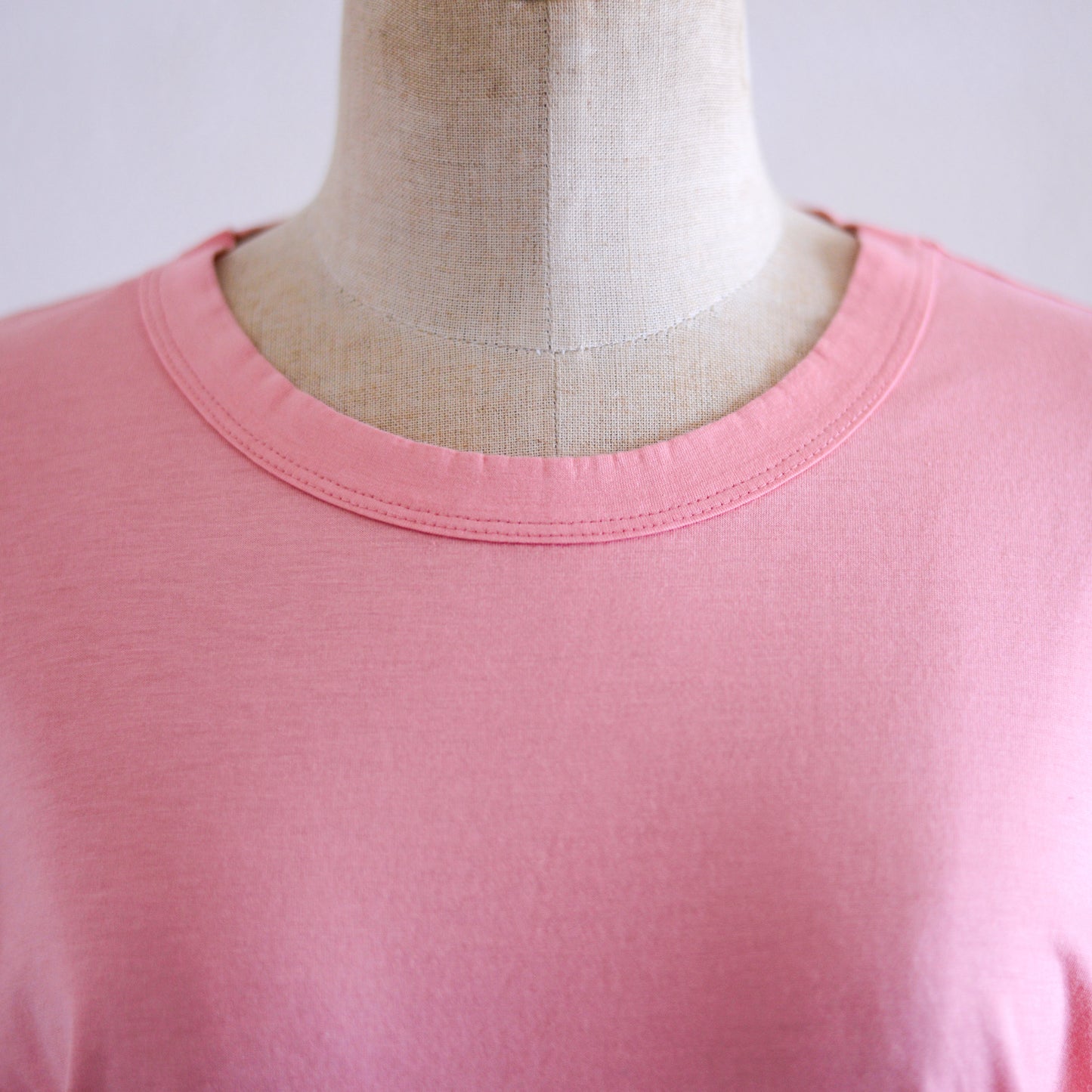 レーヨンオーガニックコットンTシャツ Pink