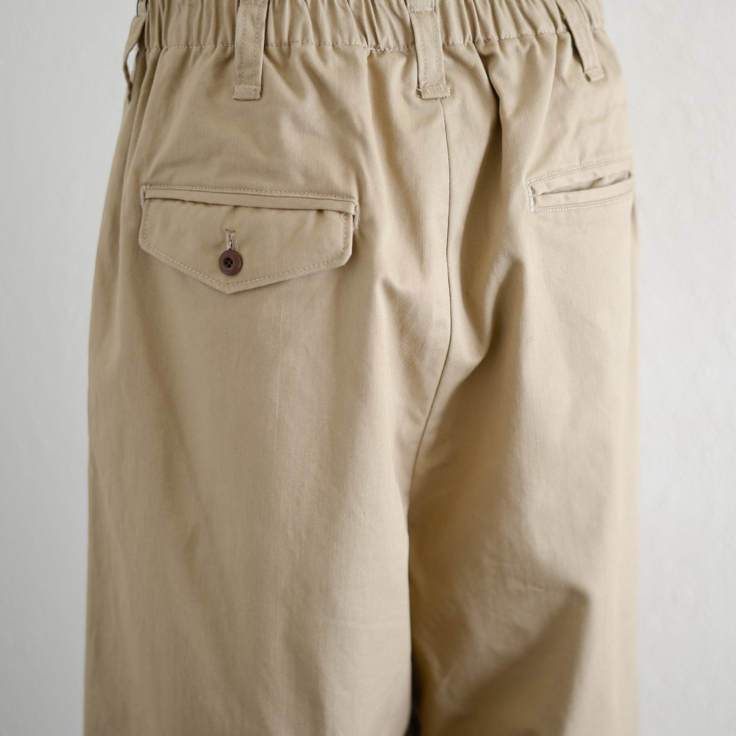 Cotton Tapered Chino Pants, Kahki Beige