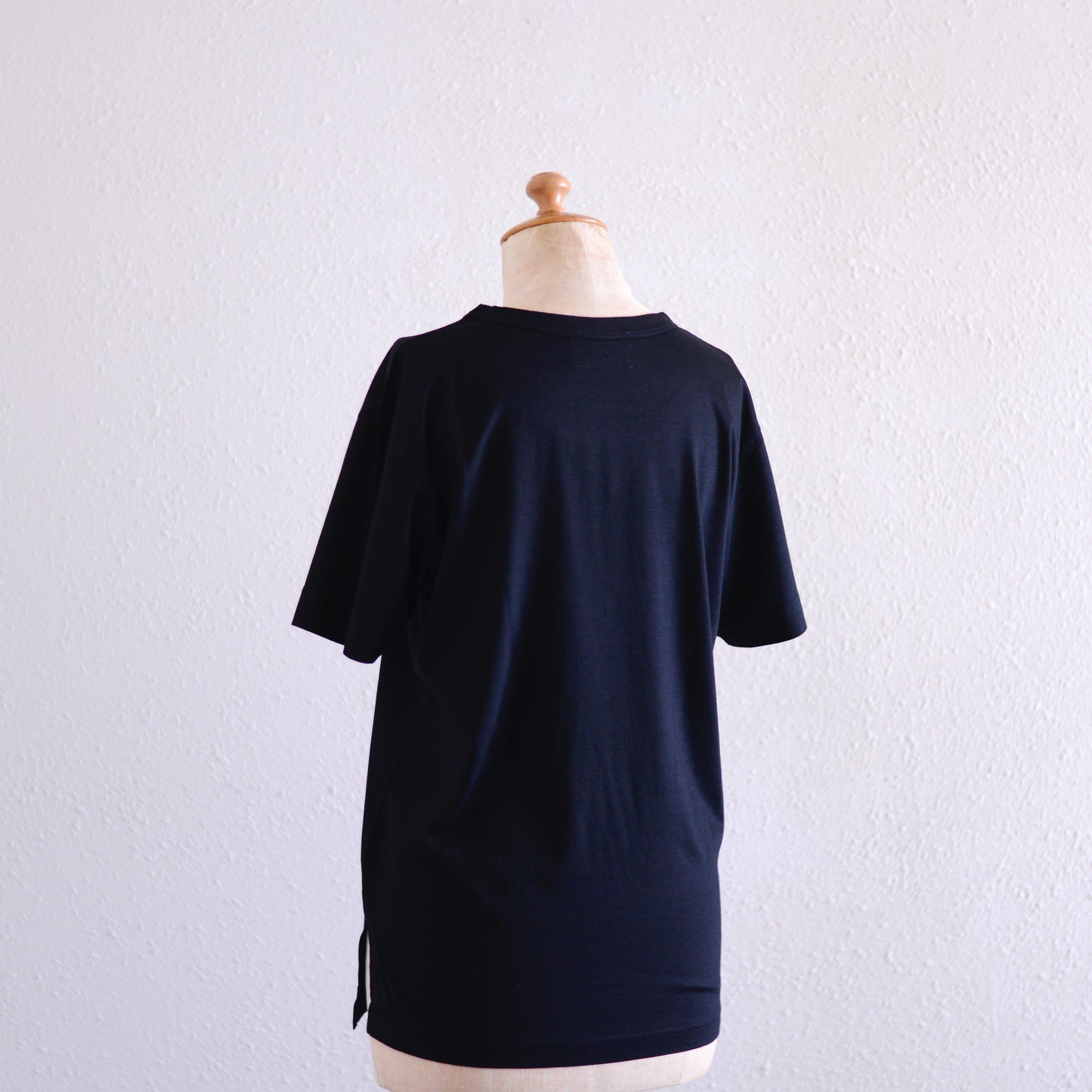 レーヨンオーガニックコットンTシャツ Black