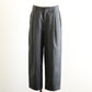 Cotton tapered chino pants in Charcoal Gray