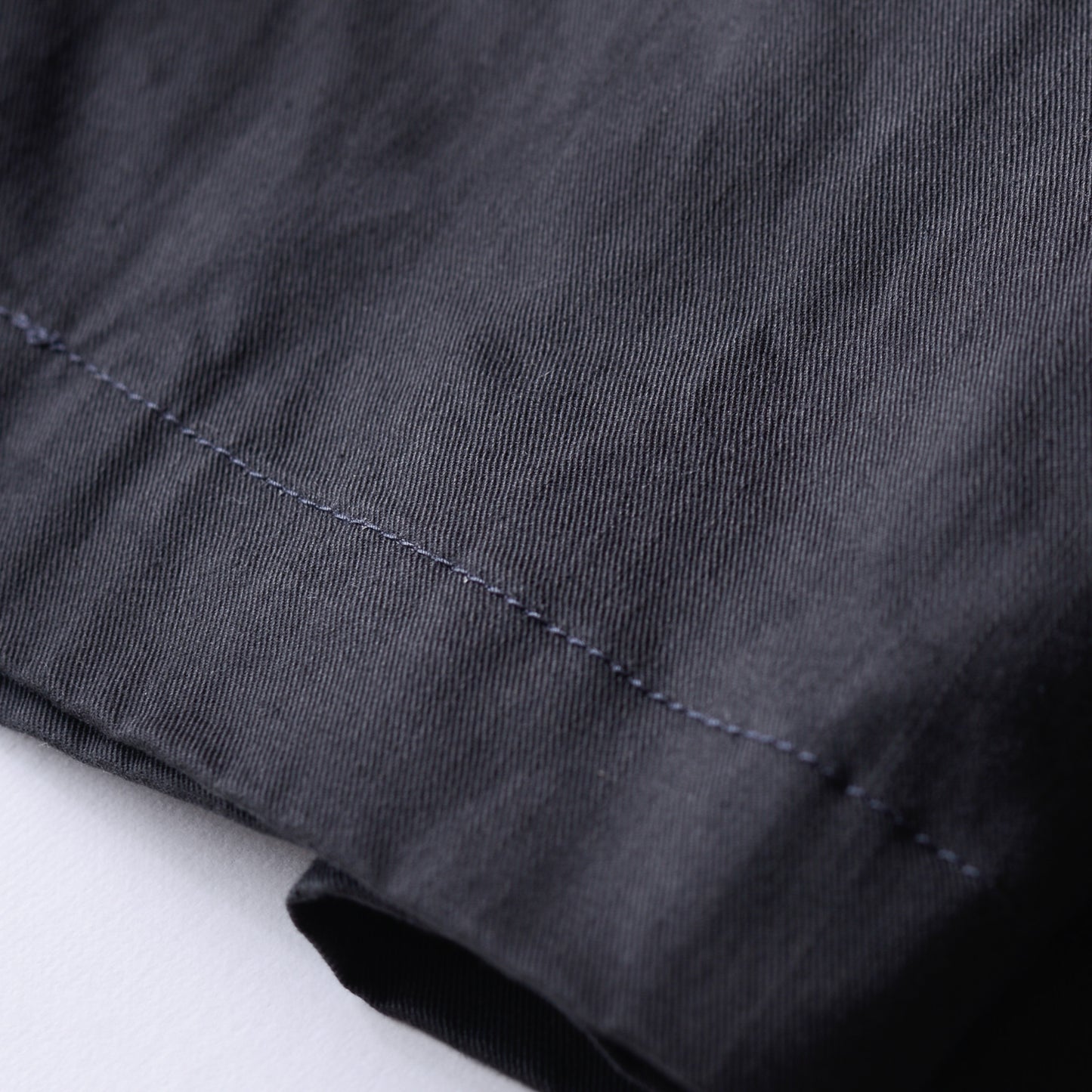 Cotton tapered chino pants in Charcoal Gray