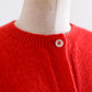 Wool Cashmere 2-Way Cardigan Red