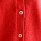 Wool Cashmere 2-Way Cardigan Red