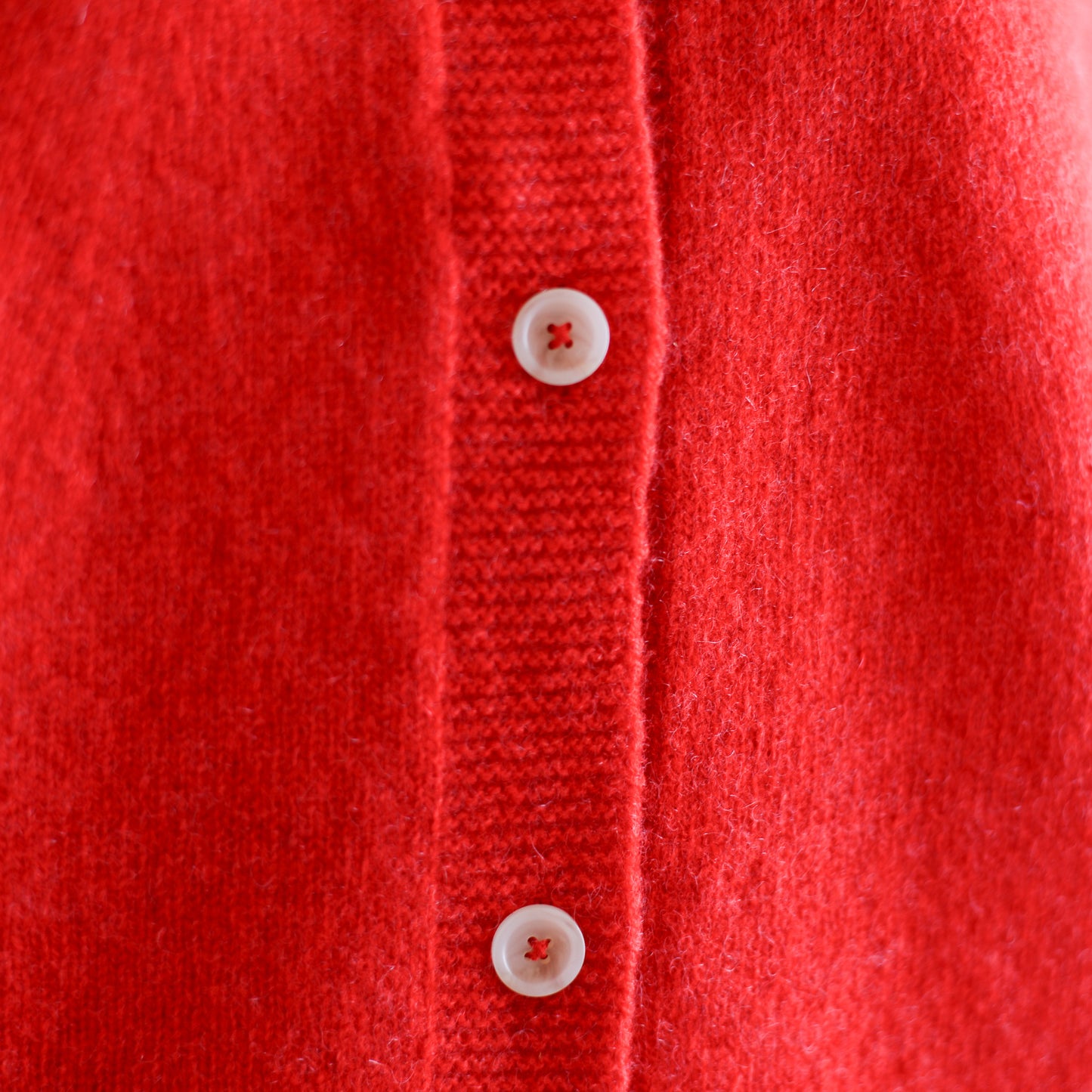 Wool Cashmere 2-Way Cardigan Red