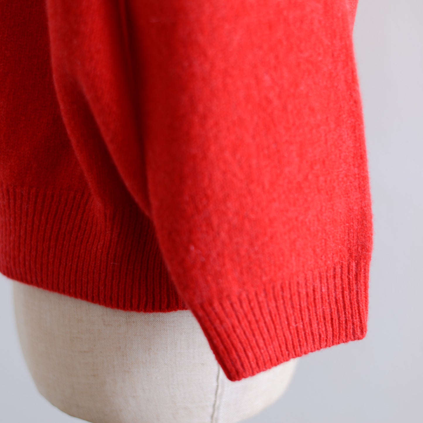 Wool Cashmere 2-Way Cardigan Red