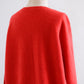 Wool Cashmere 2-Way Cardigan Red