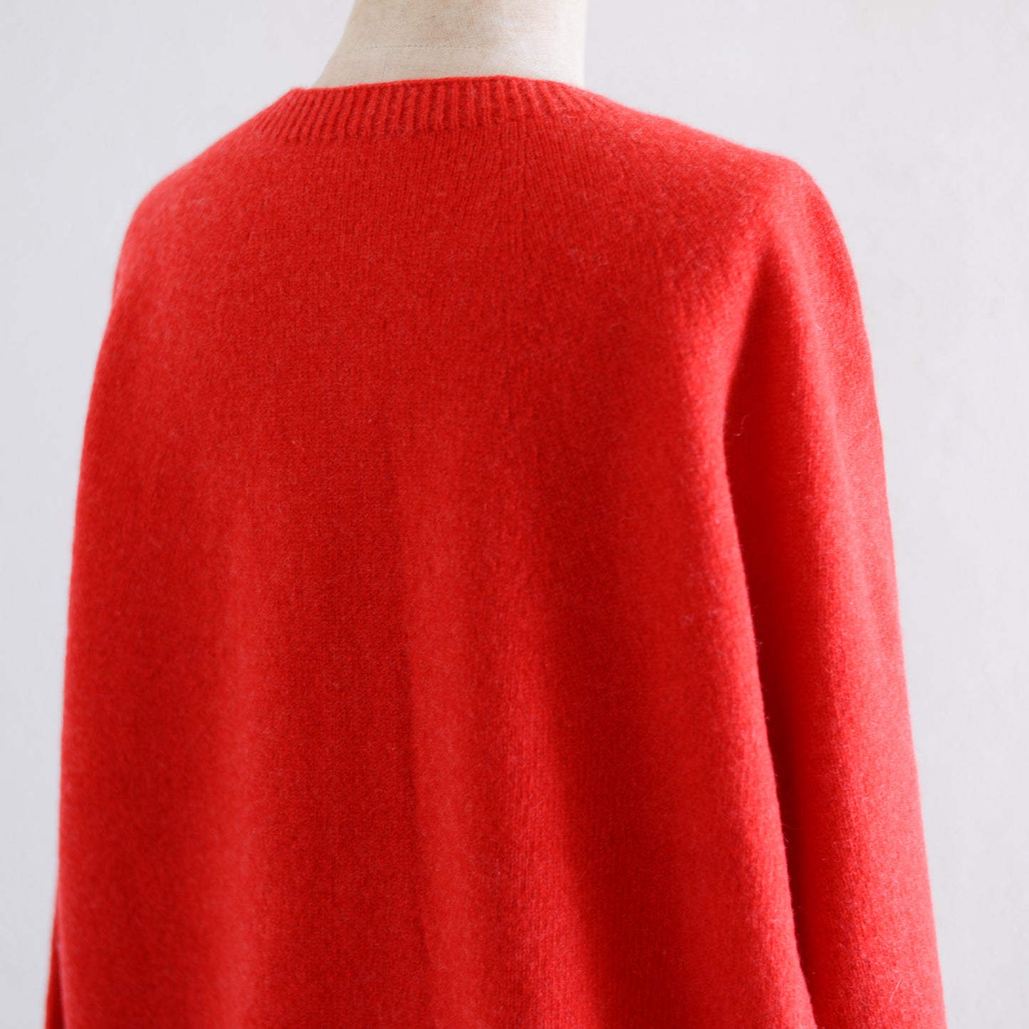 Wool Cashmere 2-Way Cardigan Red