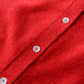 Wool Cashmere 2-Way Cardigan Red