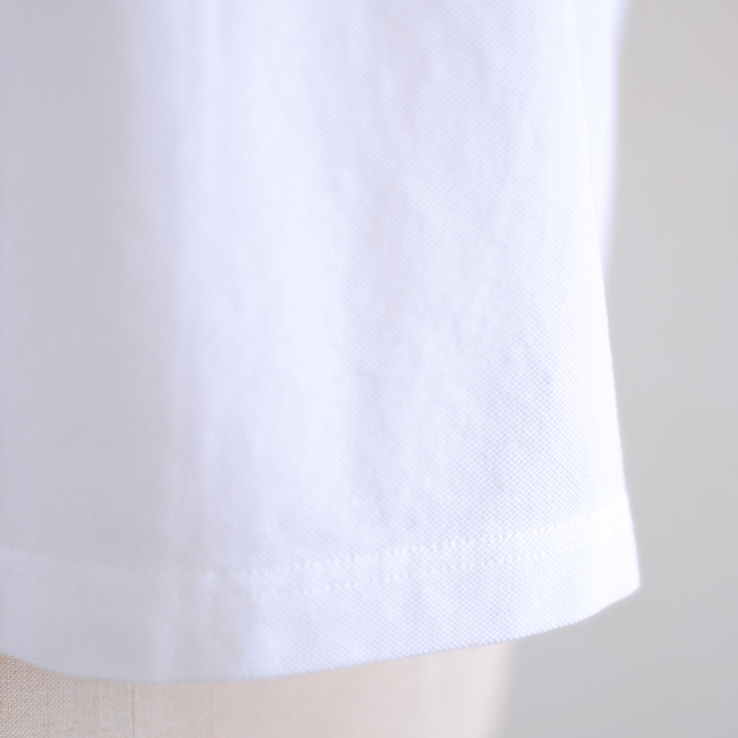 コットン鹿子ラウンドカラープルオーバー Off White