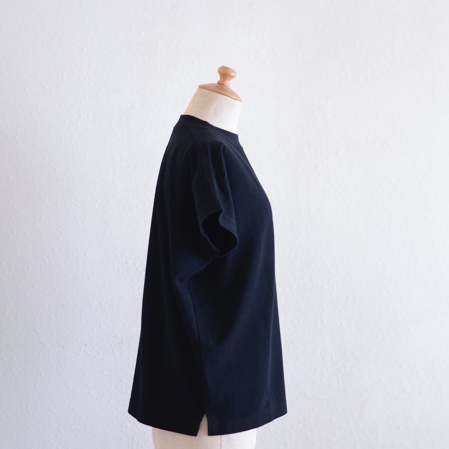 コットン鹿子フレンプルオーバー Black
