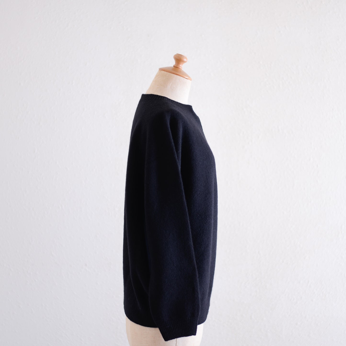 Wool Cashmere 2-Way Cardigan Black
