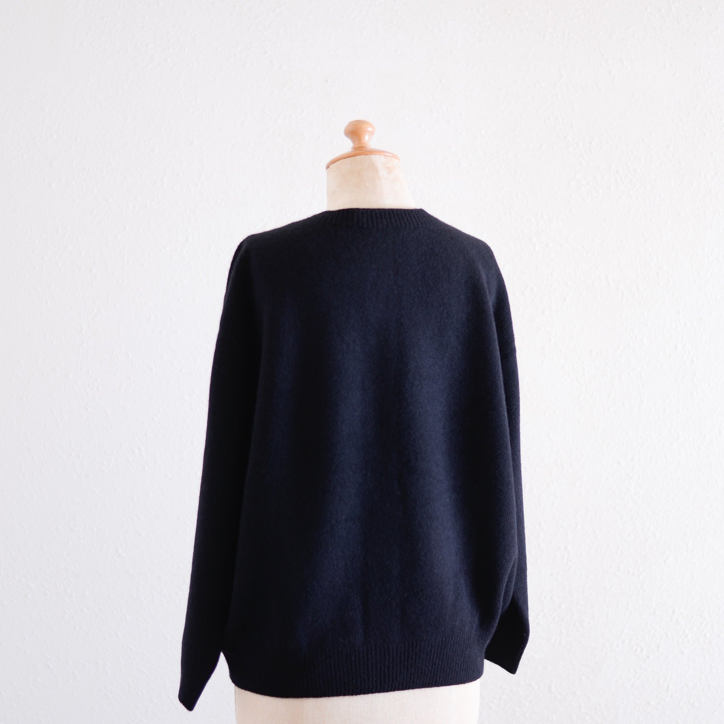 Wool Cashmere 2-Way Cardigan Black