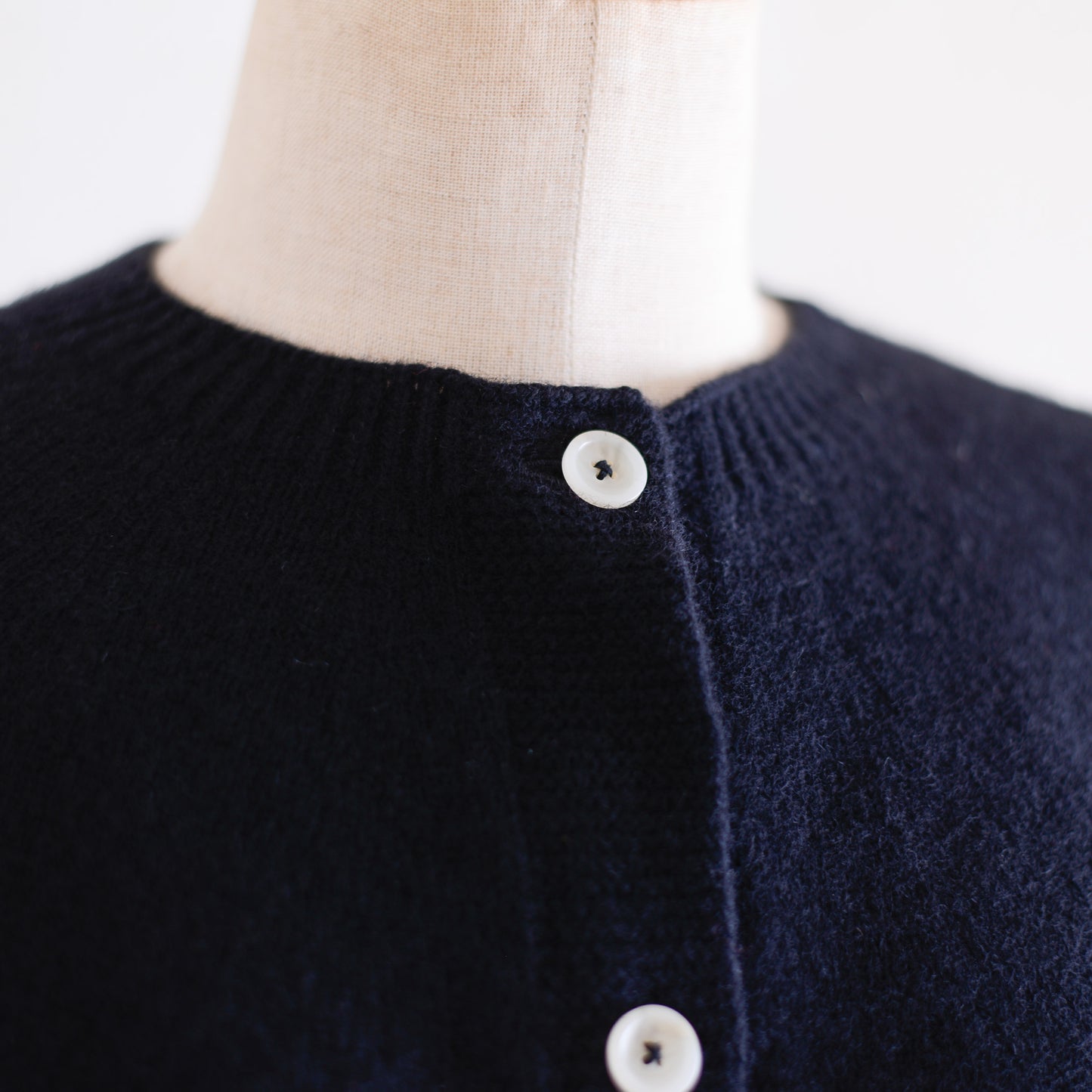 Wool Cashmere 2-Way Cardigan Black