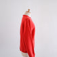 Wool and cashmere high-neck sweater in Red