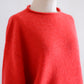 Wool and cashmere high-neck sweater in Red