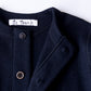 Wool Random Button Jacket Black