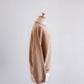 Wool and cashmere high-neck sweater in Camel