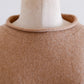 Wool and cashmere high-neck sweater in Camel