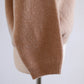 Wool and cashmere high-neck sweater in Camel
