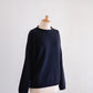 Wool and cashmere high-neck sweater in Black