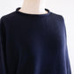 Wool and cashmere high-neck sweater in Black