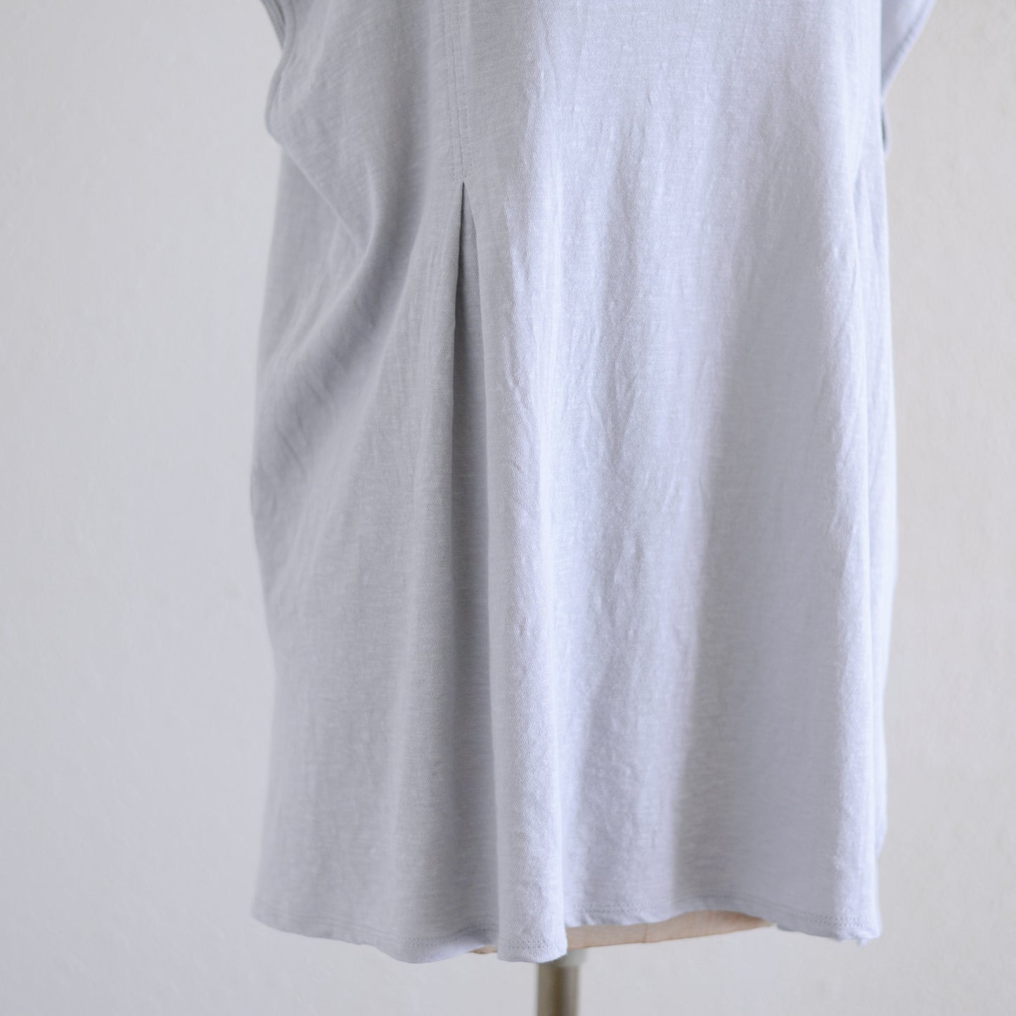 コットンリネンバックリボンプルオーバー Light Gray