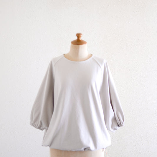 コットンヘムストリングプルオーバー Light Gray