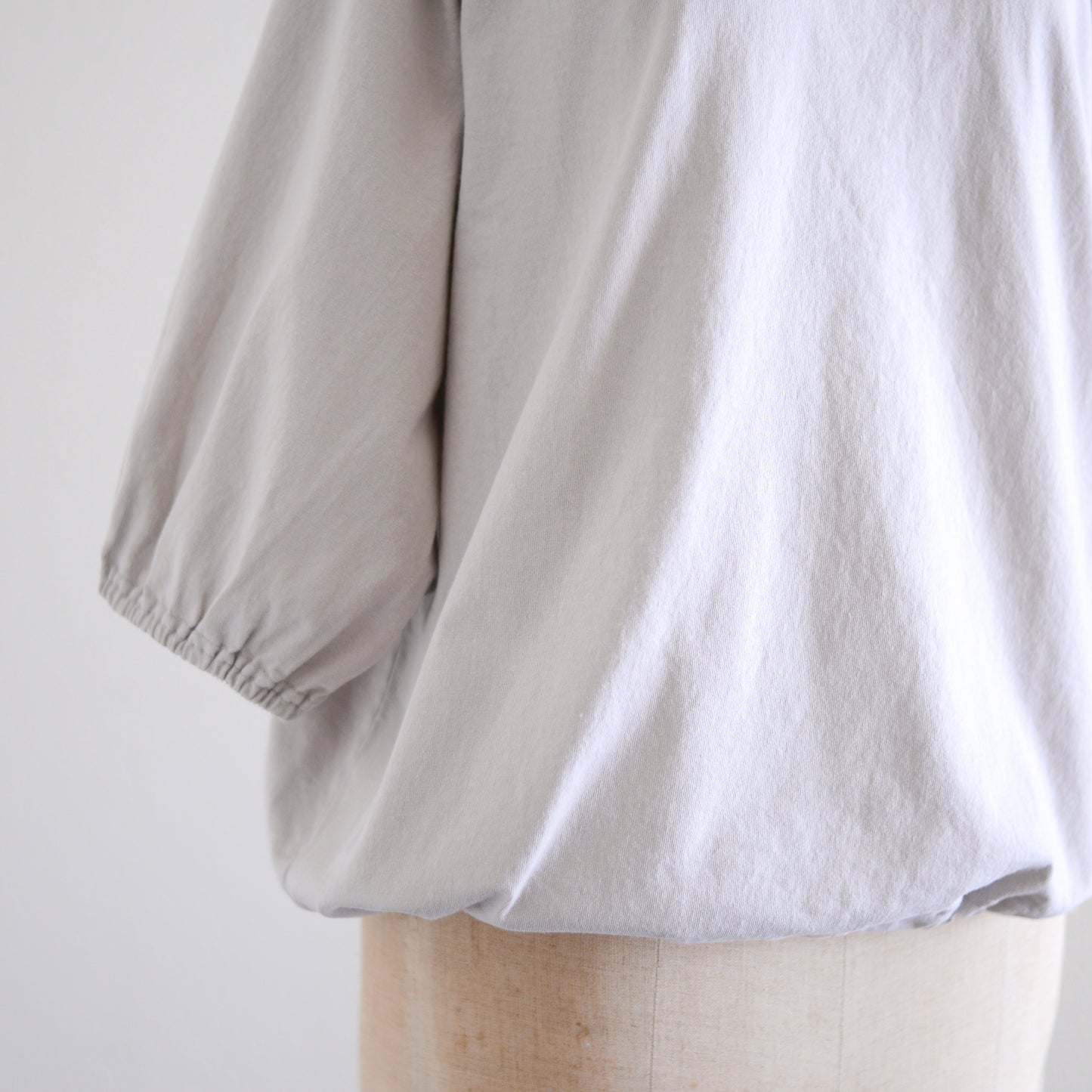 コットンヘムストリングプルオーバー Light Gray