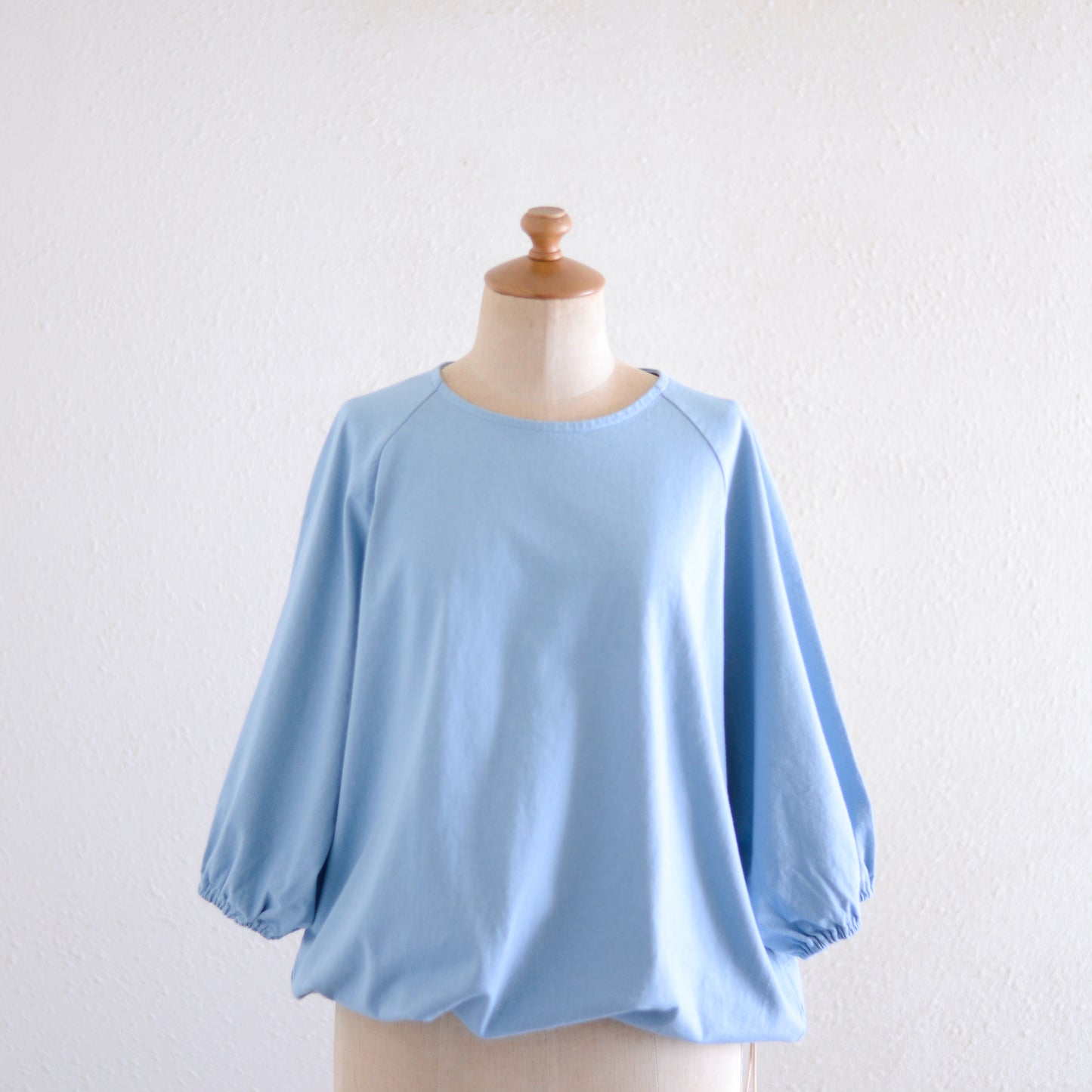 コットンヘムストリングプルオーバー Blue