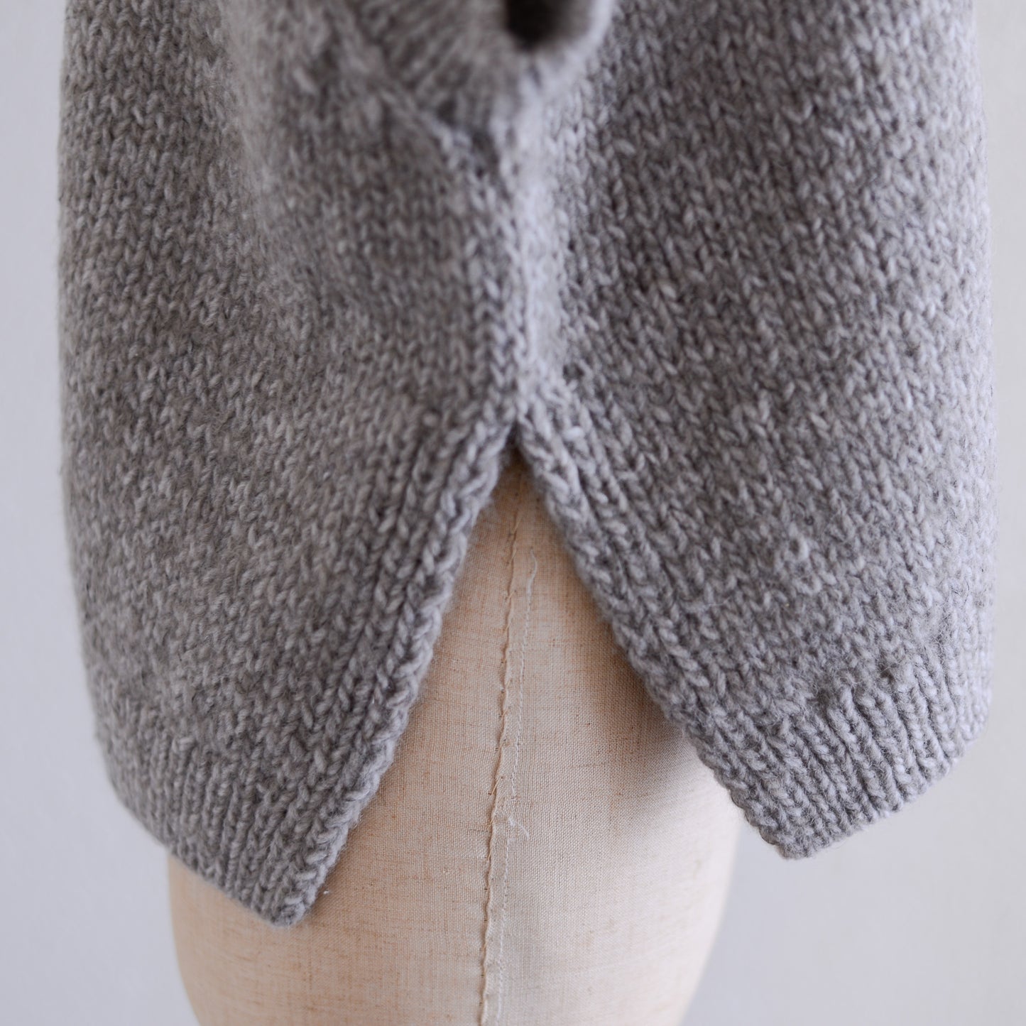 Baby Alpaca Cable Vest Brown