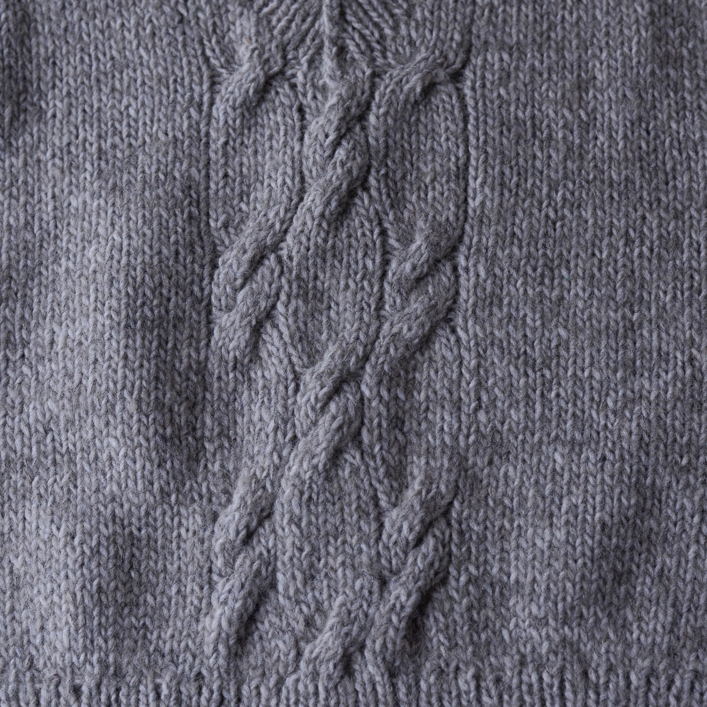 Baby Alpaca Cable Vest Brown