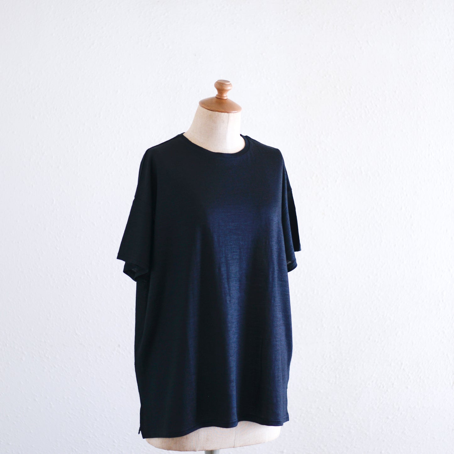 ラミーショートスリーブTシャツ Black