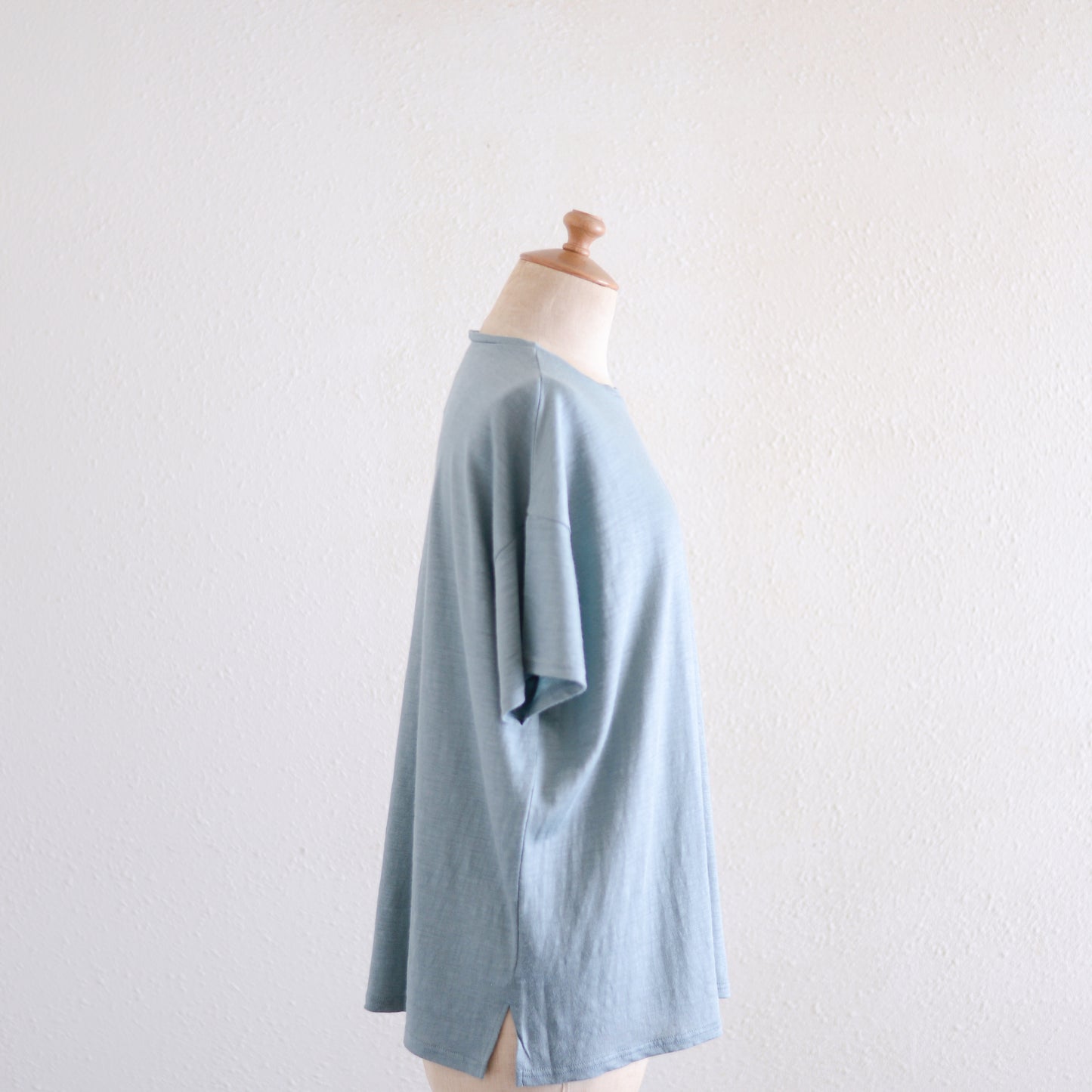 ラミーショートスリーブTシャツ Smoke Blue