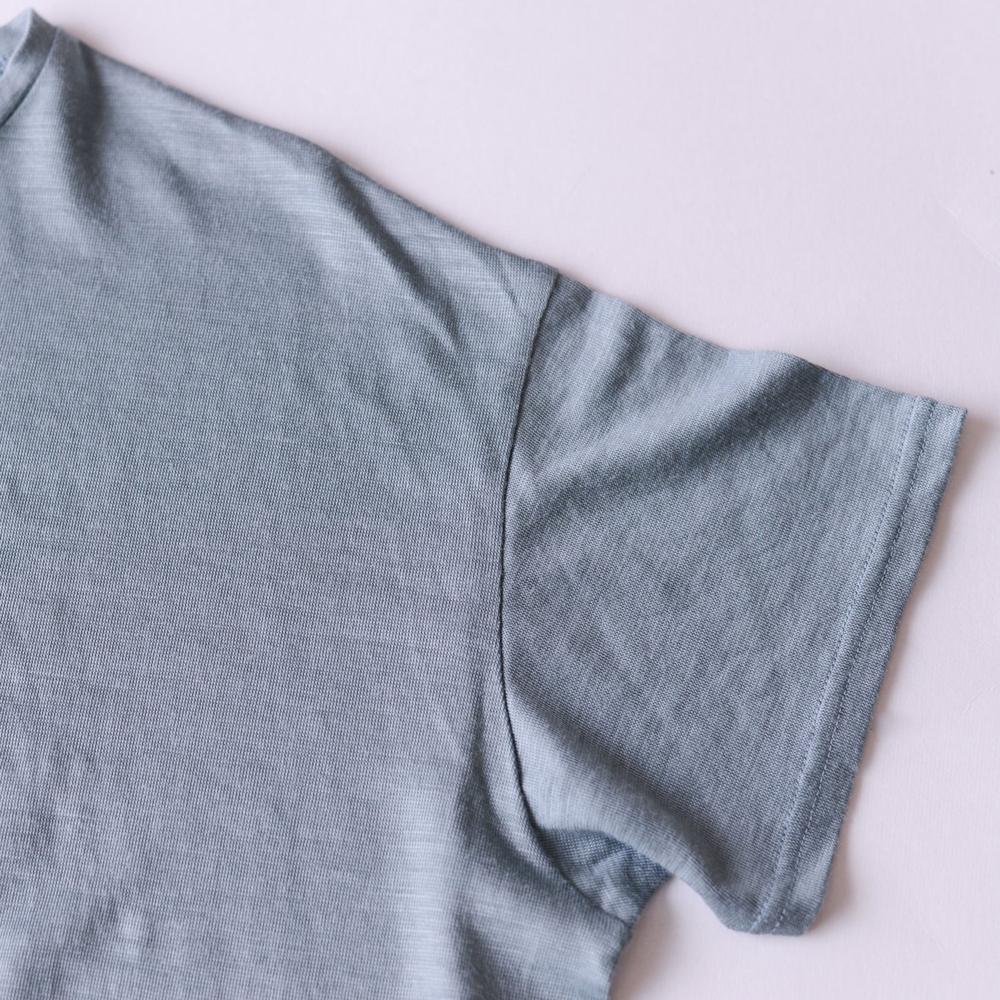ラミーショートスリーブTシャツ Smoke Blue