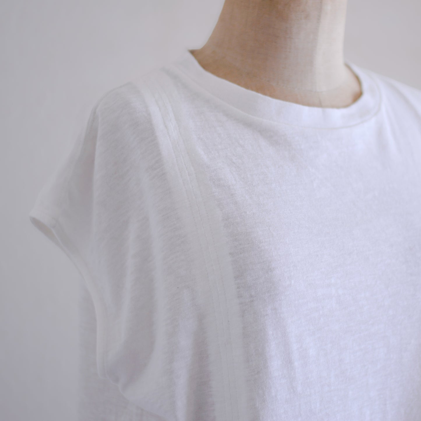 コットンリネンバックリボンプルオーバー Off White