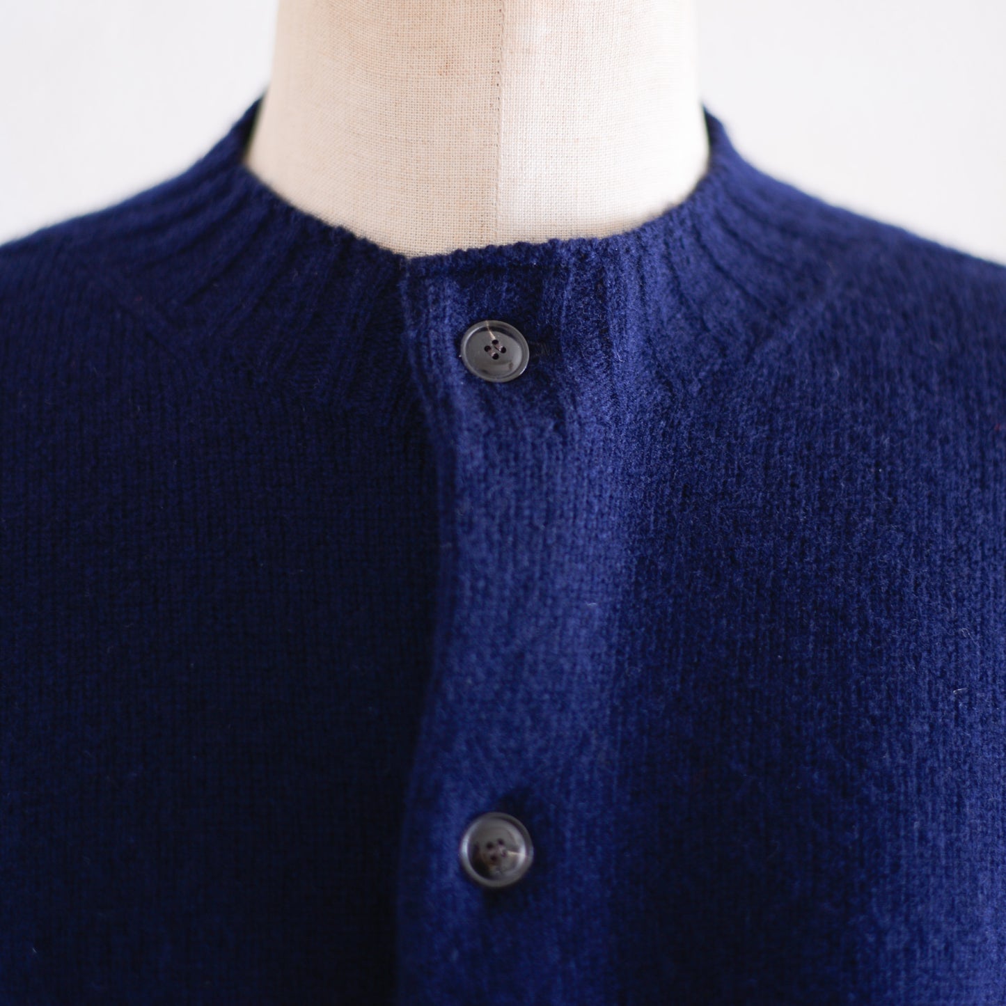 Navy wool cardigan