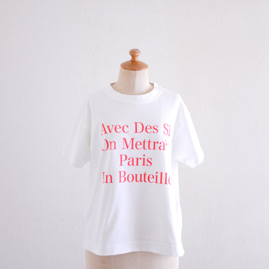 コットンプリントTシャツ Red